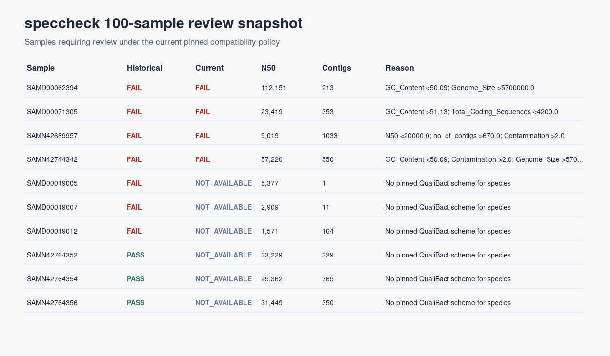 Report snapshot